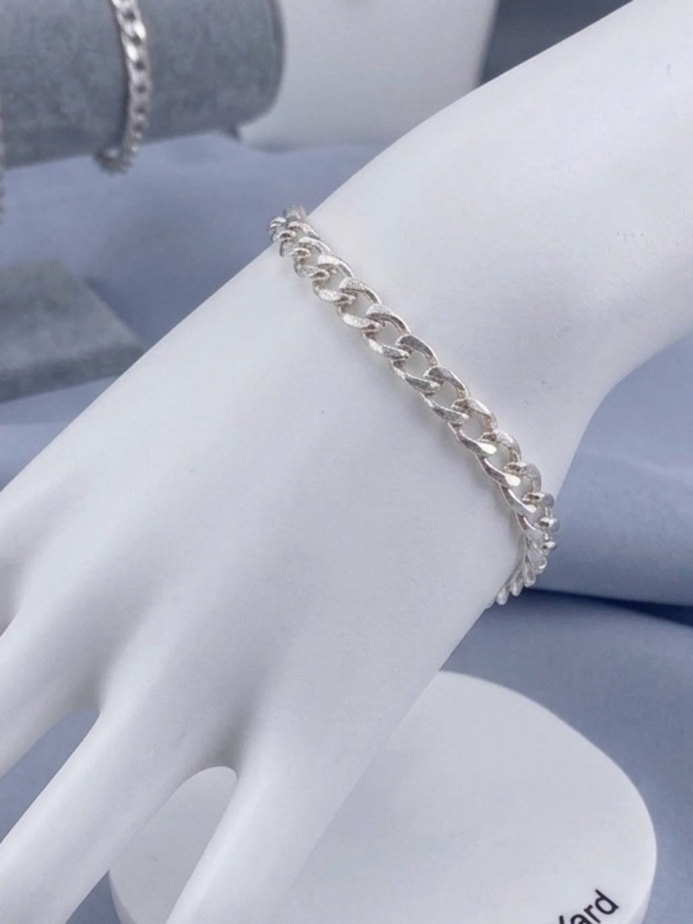 Cuban link Stainless Steel 8 inches, 5mm width bracelet - Silver - Clearance! - Picture 2 of 4